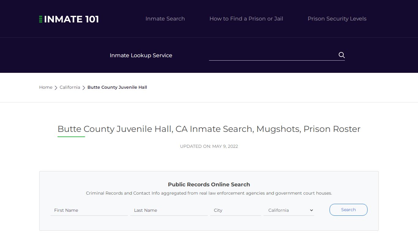 Butte County Juvenile Hall, CA Inmate Search, Mugshots ...